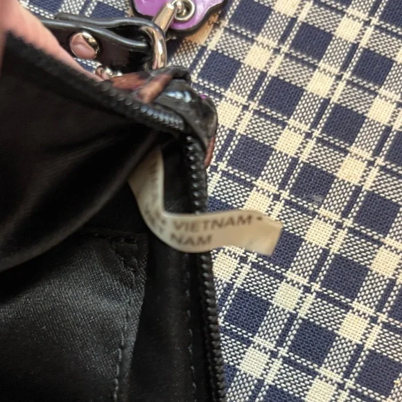 Coach Ocelot Print Wristlet with Purple Accent - Picture 5 of 7